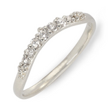 Diamond Contour Ring -  7 diamonds