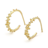 Granule Hoops - 18ct gold