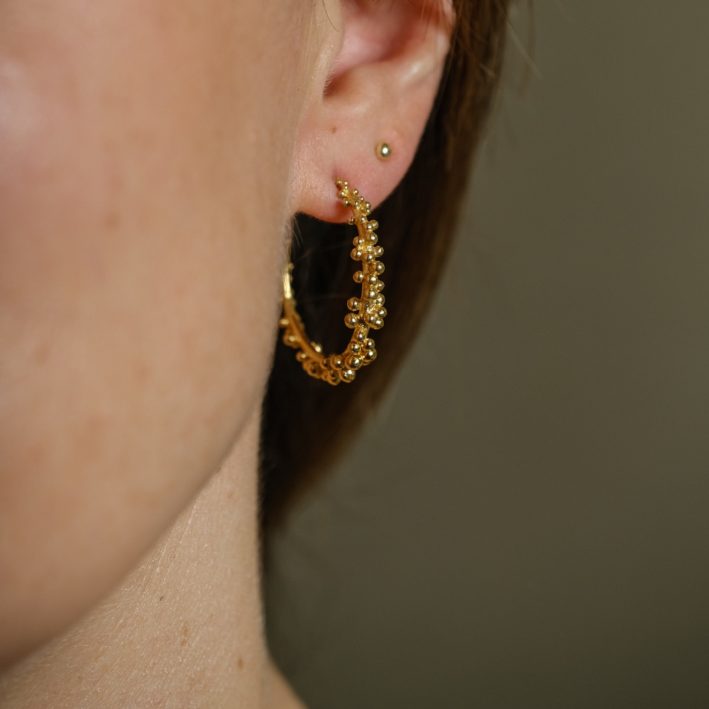 Granulated Hoops - Medium