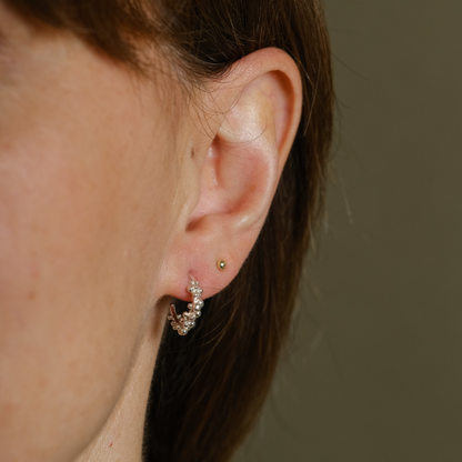 Petit Granule Hoops