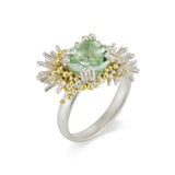 Reef Urchin Cocktail Ring - Green Amethyst