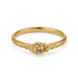 Cluster Champagne Diamond Ring
