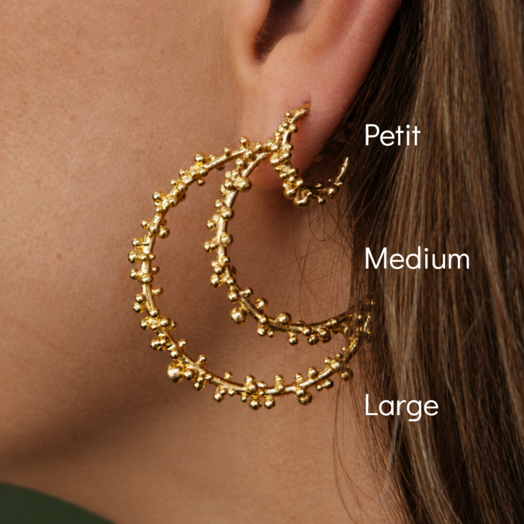 Granulated Hoops - Large