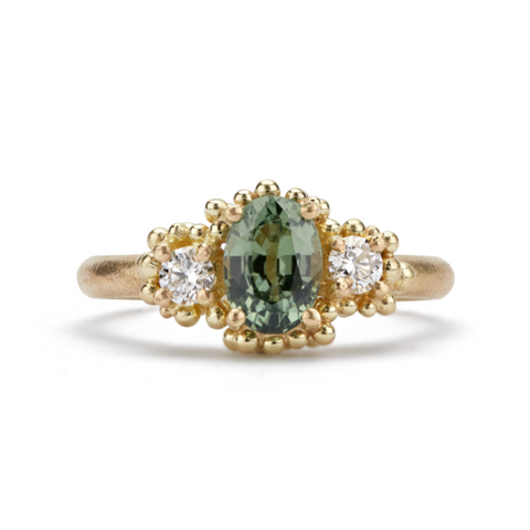Oval Cluster Ring