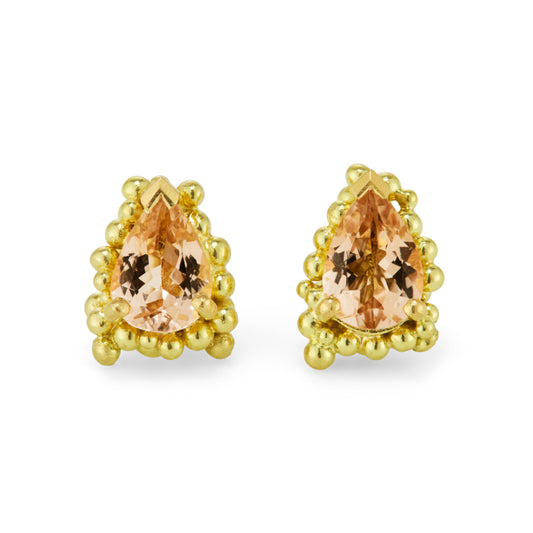 Raindrop Morganite Earrings