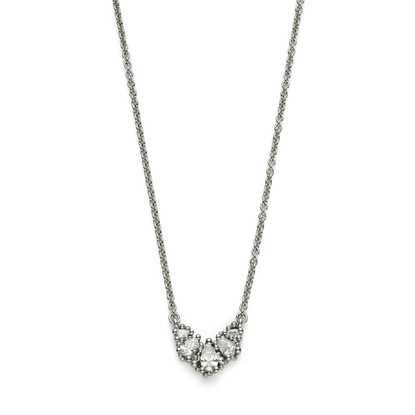 Raindrop Necklace - Platinum