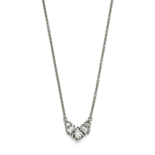 Raindrop Necklace - Platinum