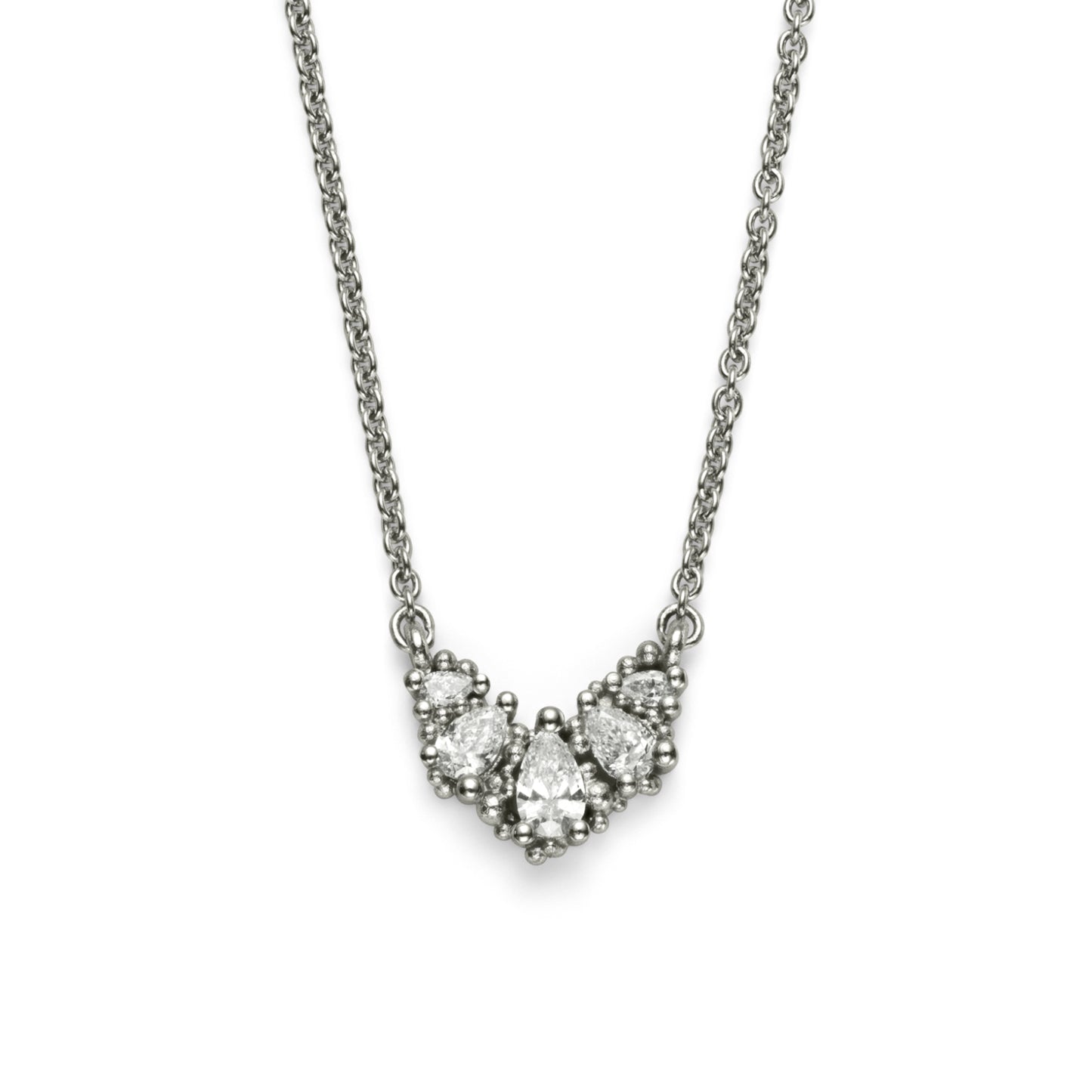 Raindrop Necklace - Platinum