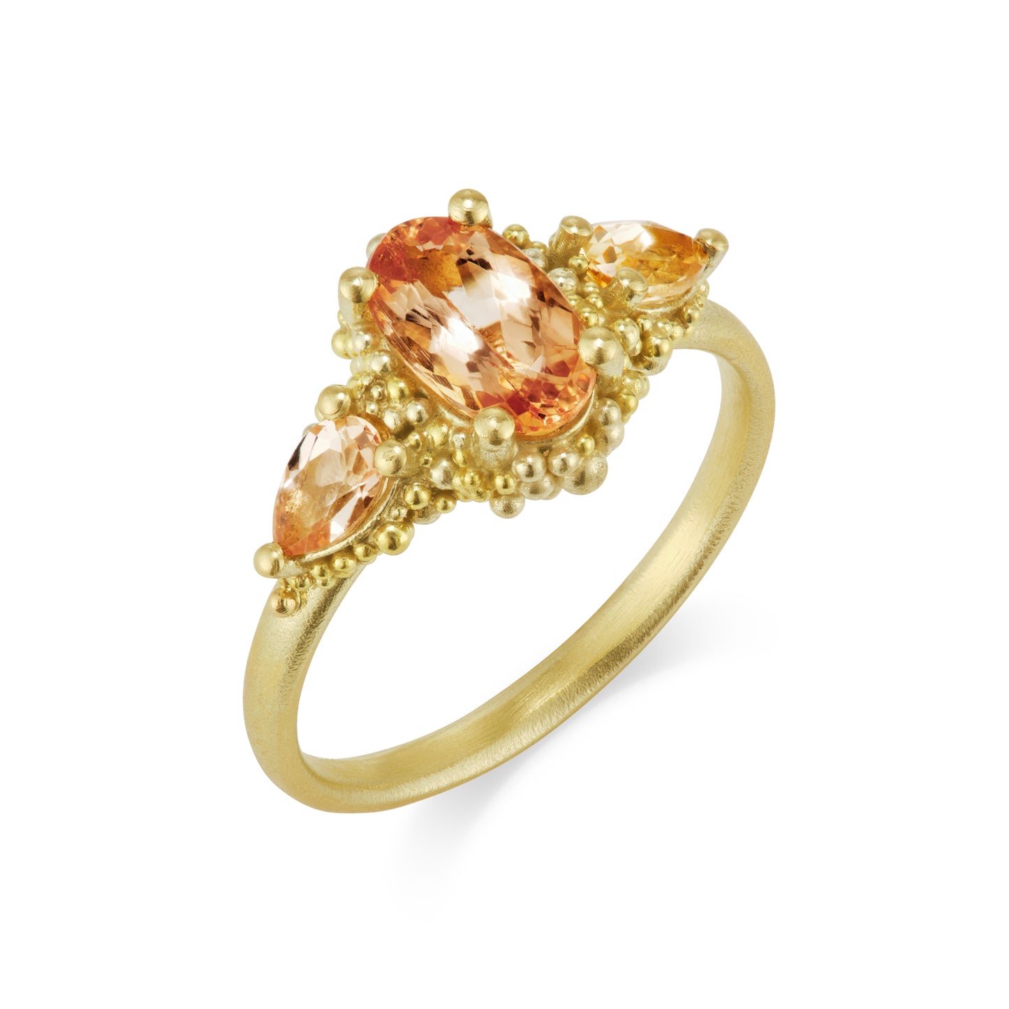 Raindrops Triple Cluster Ring - Topaz