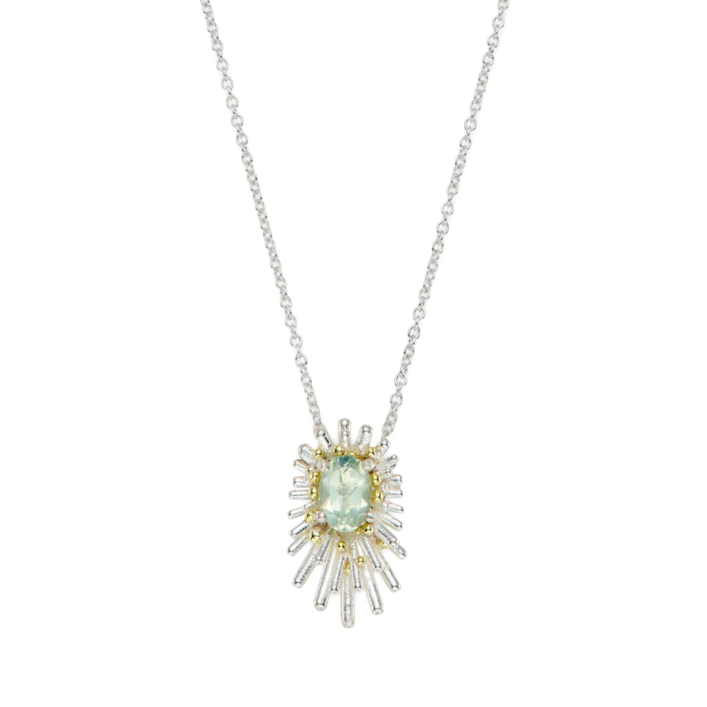Reef Pendant - Green Amethyst