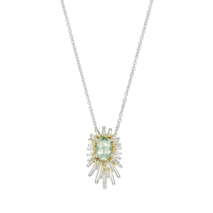 Reef Pendant - Green Amethyst