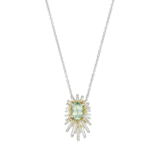 Reef Pendant - Green Amethyst