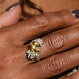 Reef Urchin Cocktail Ring - Citrine