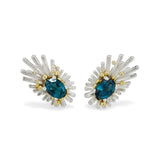 Reef Urchin London Blue Topaz Earrings