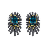 Reef Urchin London Blue Topaz Earrings