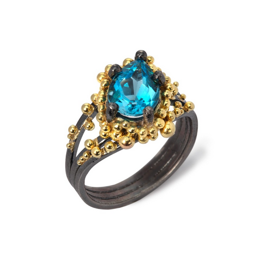 Scattered Topaz Ring
