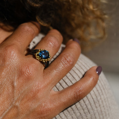Scattered Topaz Ring