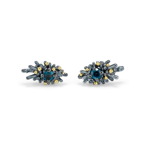 Sea Urchin London Blue Topaz Studs