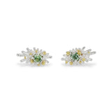 Sea Urchin Green Sapphire studs