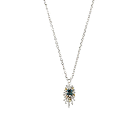 Sea Urchin London blue topaz Pendant
