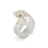 Whorl Ring - Pink Padparadscha Sapphire