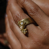 Whorl Ring - Gold and Diamonds