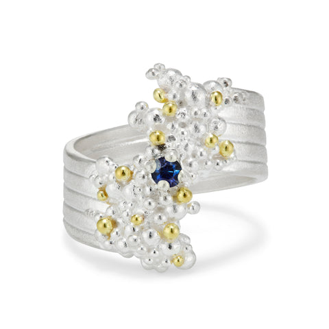 Whorl Ring - Blue Sapphire