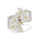 Whorl Ring - Pink Padparadscha Sapphire