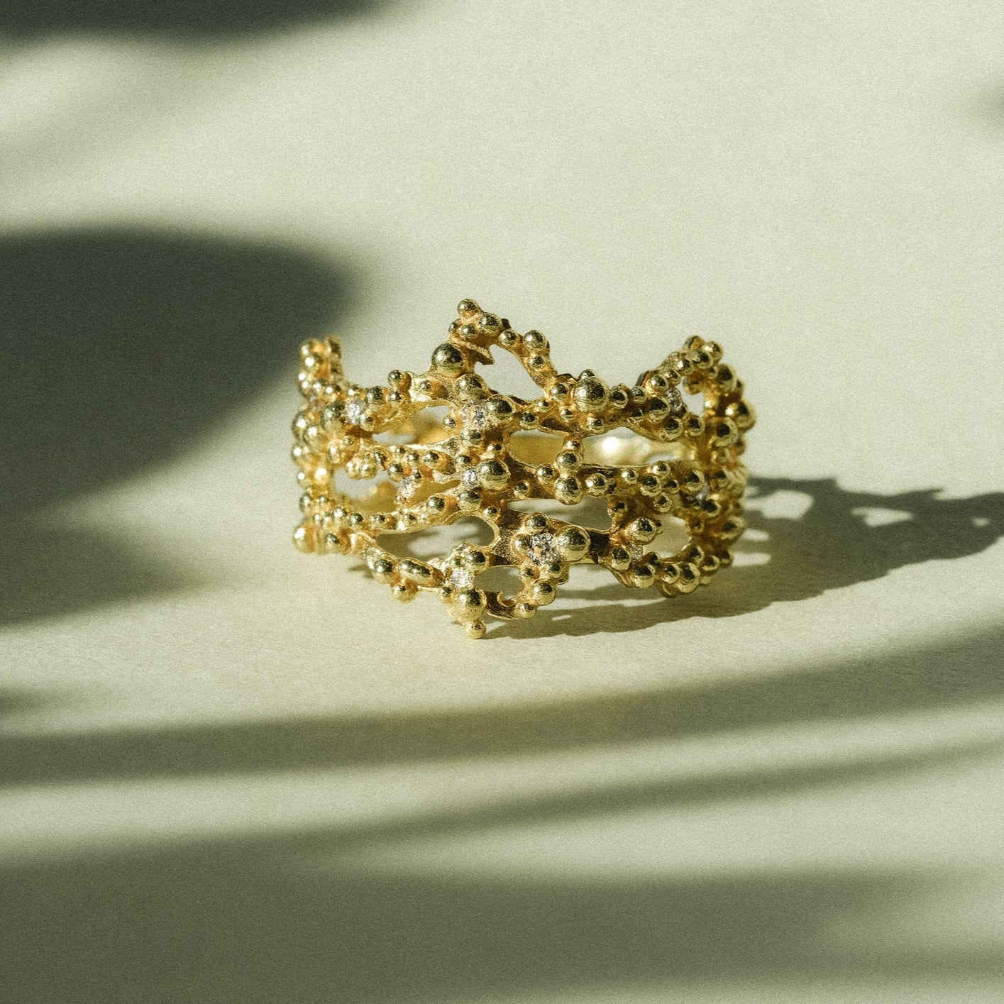 Coral Lace Ring