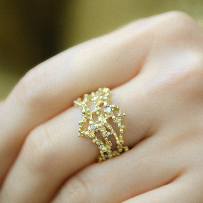 Coral Lace Ring