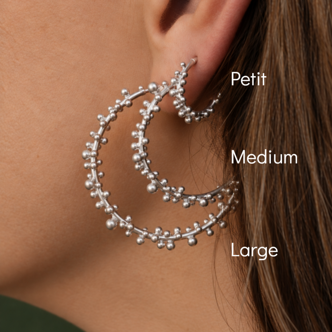 Granulated Hoops - Large