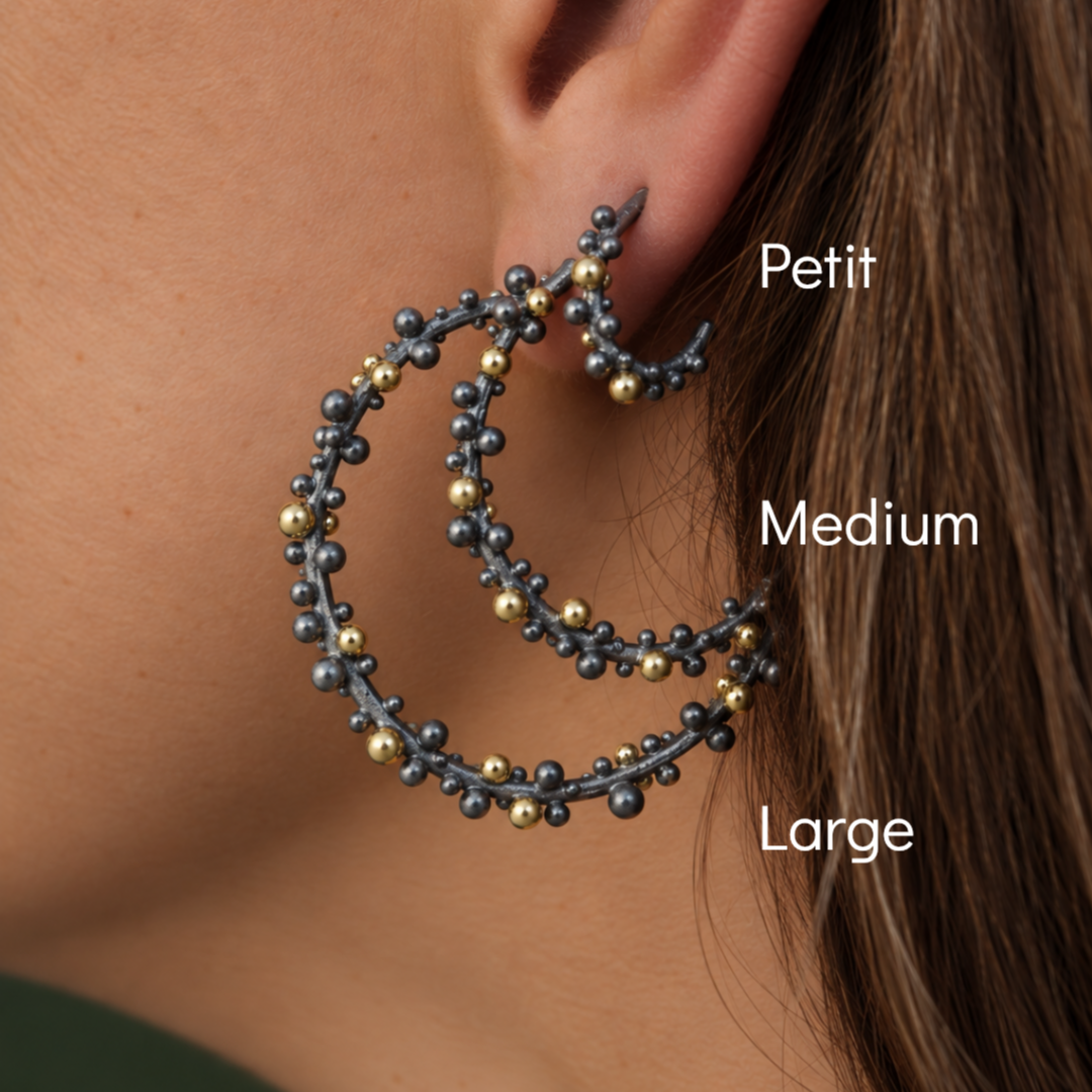 Granulated Hoops - Medium