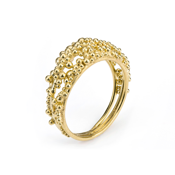 Scattered Granule Ring - gold