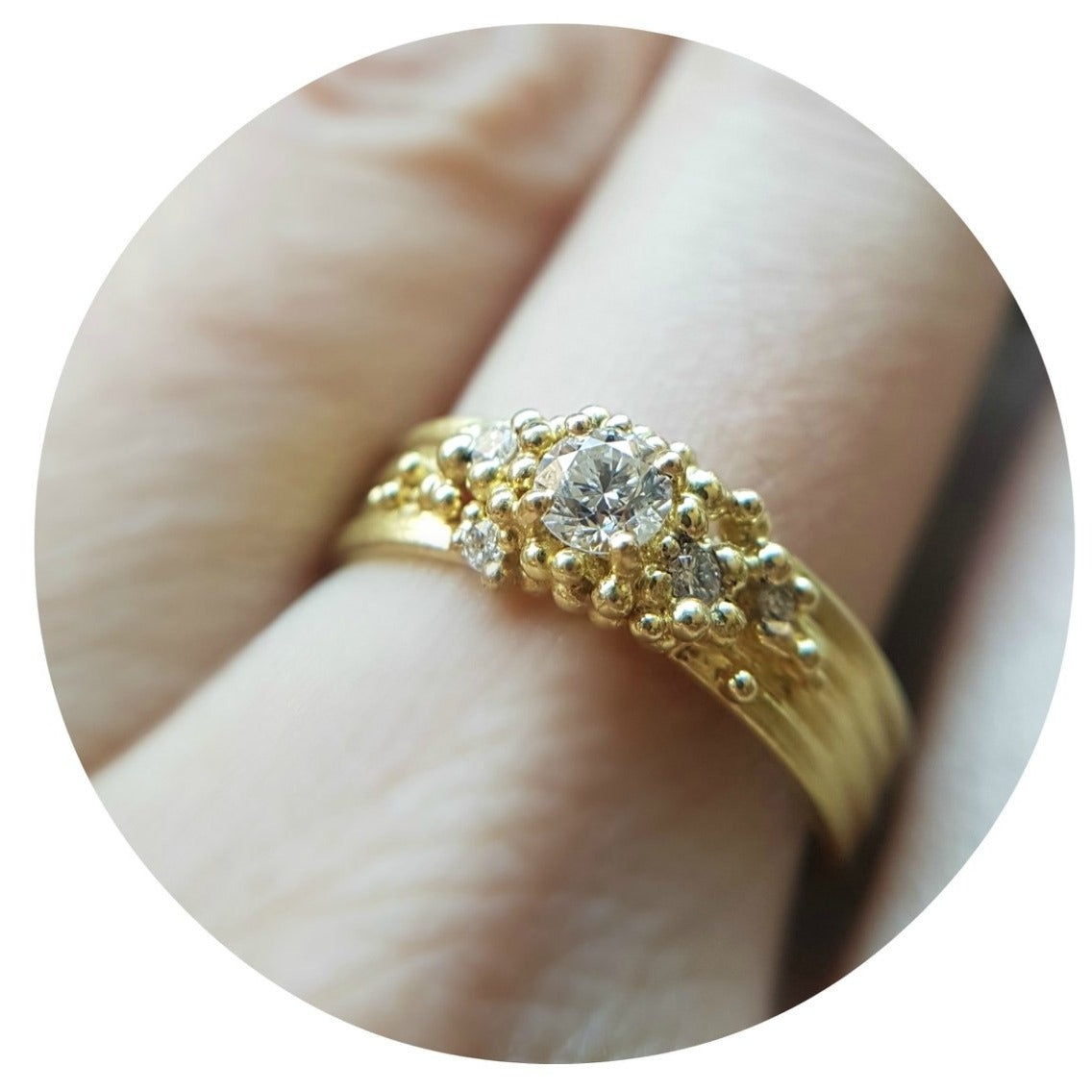 Spindrift Diamond Ring