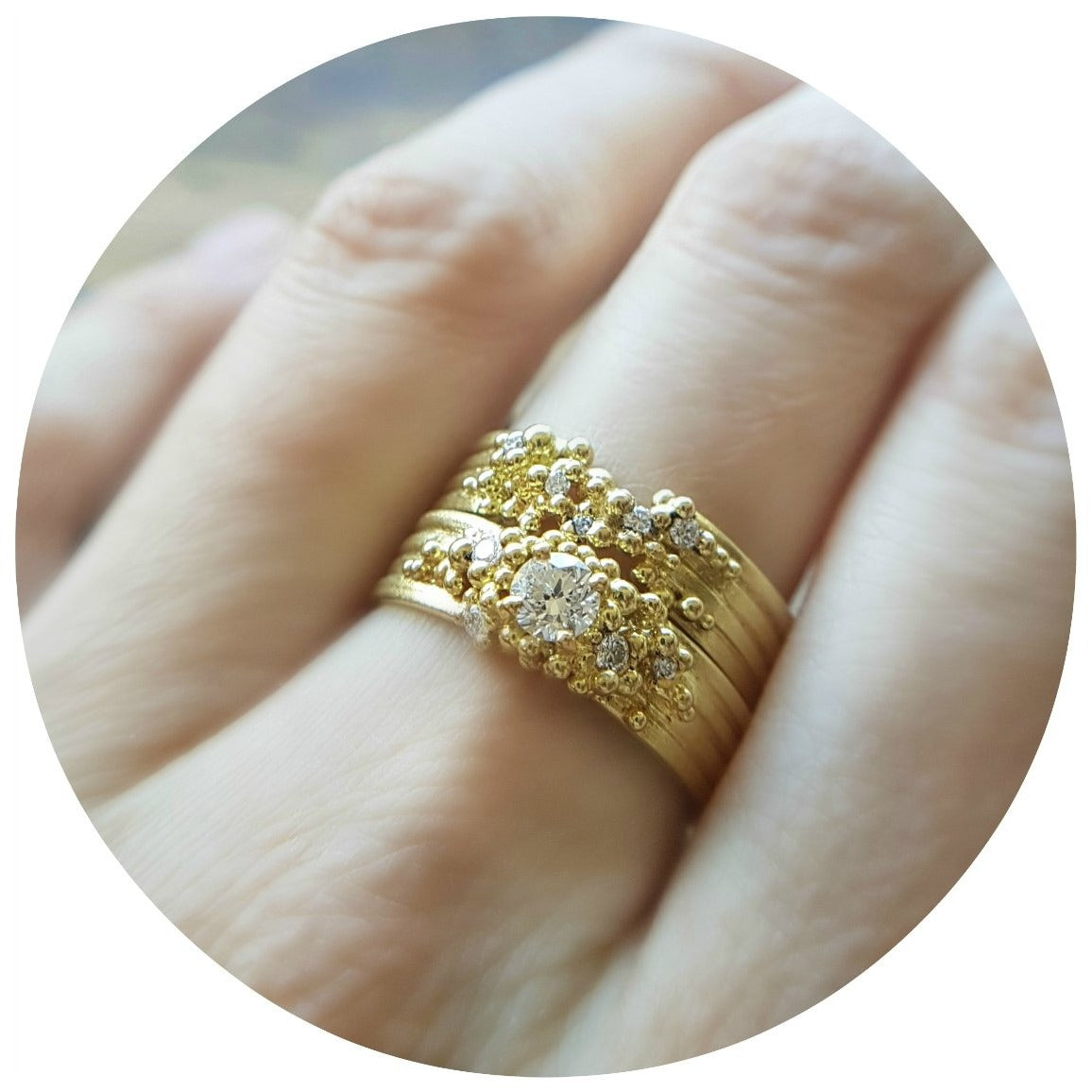 Spindrift Diamond Ring