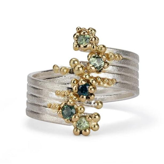 Whorl Ring - Sapphires