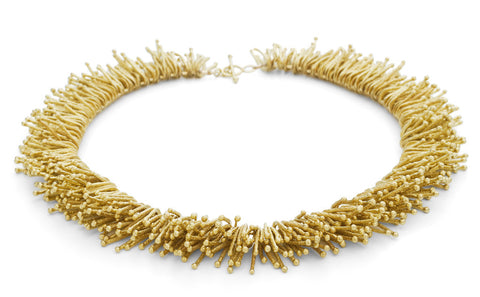 7. Gold Granule Necklace