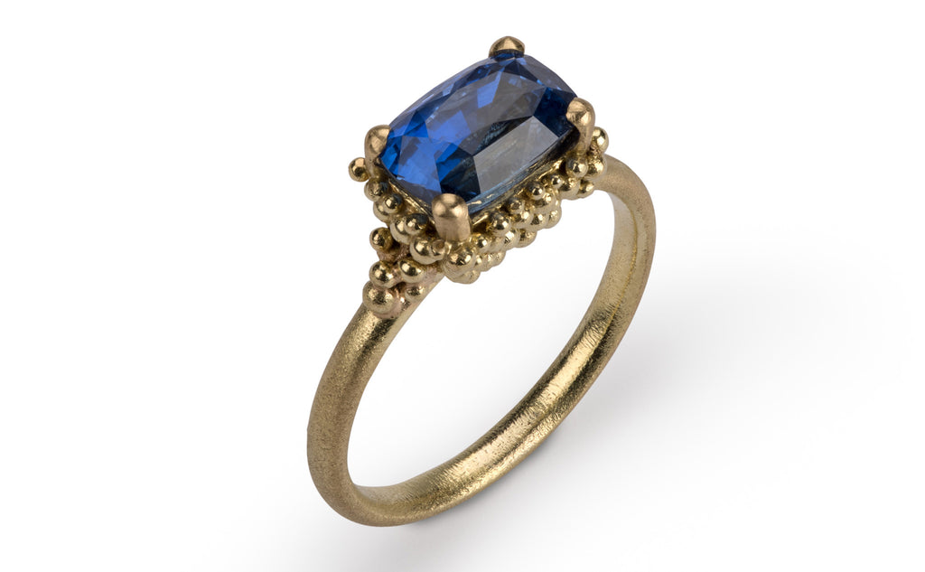 30. Cluster Sapphire Ring