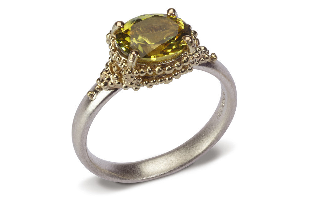 3. Cluster Ring - Yellow Sapphire